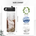 thumbnail image 4 of Sikiie Yak Print 18OZ Insulated Straw Cup, Portable Leak-proof Sports Water Bottle, Stainless Steel Water Cup Suitable for Home and Outdoor, 4 of 8