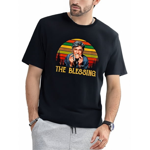 Camiseta gráfica vintage "The-Blessing-National": 100 % algodón suave, corte clásico, ideal como regalo para hombres, papás, esposos y para el tiempo libre.