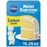 Pillsbury Moist Supreme Lemon Cake Mix, 15.25 Oz Box