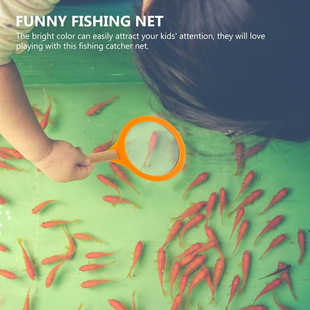 1 Set of Fishing Paper Nets Children Fishing Tools Outdoor Catching Fish  Toys 