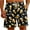 Black, variant on Ndbuld Men's Board Short Beach Sho Men's Gradient Printing Hawaiian Special Oktoberfest Print Beach Casual Trouser Shorts Pants Yellow,L