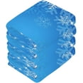 thumbnail image 4 of GZHJMY Blue Snowflake Washcloths 4 Pack, Super Soft Absorbent Cotton Baby Face Towels, Washable Reusable Fingertip Towel for Bath Gym Hotel Spa, 12 x 12 Inch, 4 of 7