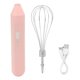 thumbnail image 1 of Handheld Electric Egg Beater, USB Charging Milk Frother, Portable Cordless Drink Mixer with Stainless Steel Whisk, Pink, 1 of 4