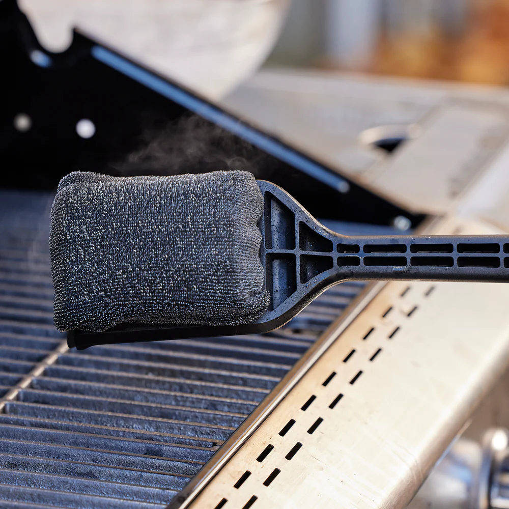 Mr. Bar-B-Q Steam Clean BBQ Grill Brush Powered by Scrub Daddy