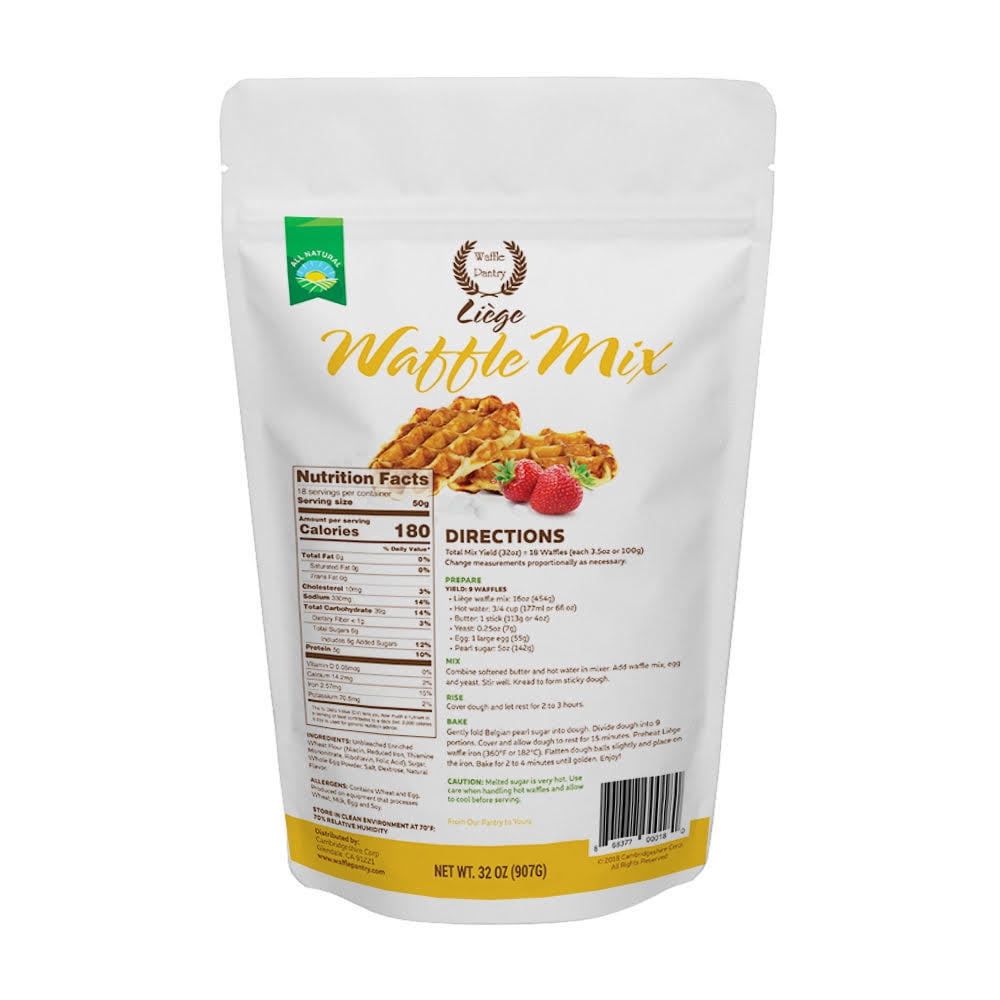 Waffle Pantry Liege Waffle Mix, 32 oz