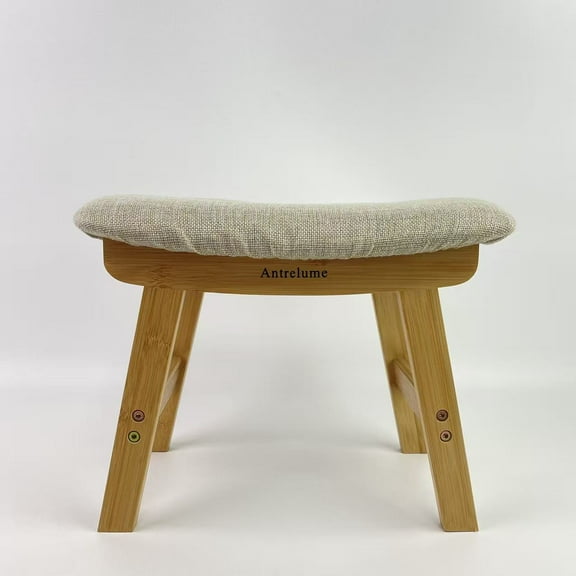 Antrelume Footstools Ottoman, Small Foot Stool Ottoman, and Footstool, Wooden Foot Stool, Sofa Footrest Extra Seating for Living Room Entryway Office