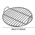 thumbnail image 3 of Grille de Gril en Acier Inoxydable, Grilles Rondes de Cuisson Extra Épaisses de Remplacement avec Poignée pour Pique-Nique et Cuisson Extérieure, Grille en Acier Inoxydable, 3 of 7