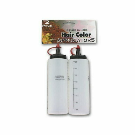 2 x Hair Color Applicator Bottles with Nozzle 8 oz Tint Mixing Coloring Salon