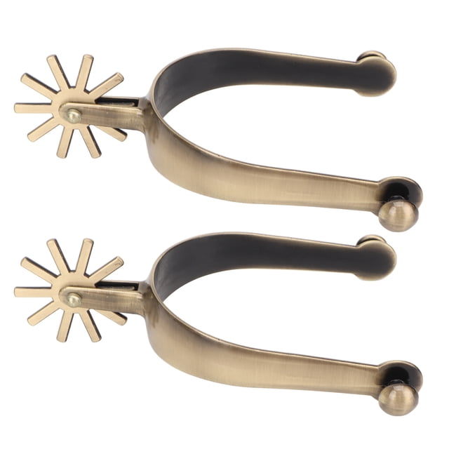 Espuelas Western Spurs de aleación de zinc vintage, resistentes a la oxidación y a los tóxicos, con equipo para hombres.