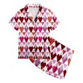 thumbnail image 4 of Zshosam Tween Pajamas Set Girls Satin Pajamas Set Button Down 2 Piece Silk Pjs Shorts Set Ruffle Sleepwear Size 1T 2T,(Pink 1-2 Years), 4 of 4