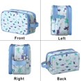 thumbnail image 2 of Toiletries Bag,LightBlue Dinosaurs Stars Moons Pattern Mens Womens Toiletry Bag Bathroom Bag,Waterproof Toiletry Travel Bag Dopp Kit Shaving Bag 11x6.3x5.1 Inch, 2 of 5