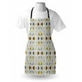 thumbnail image 3 of Grey and Yellow Apron Ethnic Paisley Style Flowers Ivy Swilrs Leaves Image, Unisex Kitchen Bib Apron with Adjustable Neck for Cooking Baking Gardening, Marigold Black and Pale Grey, by Ambesonne, 3 of 3