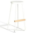 thumbnail image 1 of Sauder Boutique 29" Backless Metal Bar Stool in White, 1 of 2