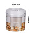 thumbnail image 3 of Food Storage Container Rice Grain Organizer Transparent Stackable Bottle Home Kitchen Sealable Bin  2800ml, 3 of 11