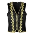 thumbnail image 1 of Mens Halloween V Neck Jacket With Decorative Vest Party Apparel, 1 of 7