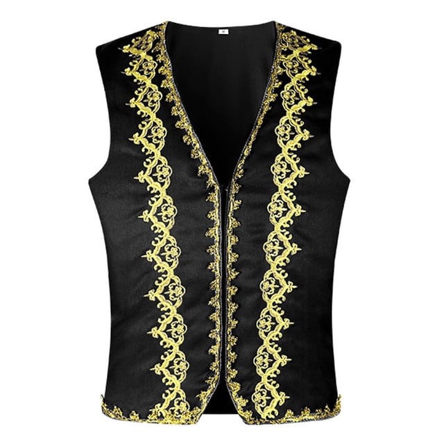Zmoon Veste Décorative pour Hommes Halloween Col en V Simple Boutonnage