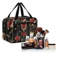 thumbnail image 6 of Travel Toiletry Bag with Metal Hook Large Capacity Cosmetic Bag Toiletry Bags for Travel, Gym, Camping Geometric Shapes and Bold Lines, 6 of 9
