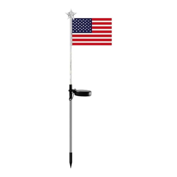 Solar Powered LED Flagpole Lights For Outdoor Decorative Atmosphere In Public Parks
