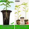thumbnail image 3 of 10Pcs Plastic Deep Plant Nursery Pots, Thick Stable Tall Tree Pots, Reusable Tall Seedling Plant Container Pots, Deep, 3 of 7