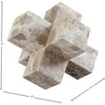 thumbnail image 2 of Meridina Furniture Jack Beige Marble Decorative Jack Object, 2 of 5