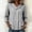 Black, variant on Women's Gingham Plaid Notched Lapel Blouse, 3/4 Cuffed Sleeve Two Button Front Casual Shirt Black XXL