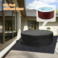 thumbnail image 4 of OPTUTUS 93 Inches Hot Tub Cover, Portable Round Foldable Bathtub Kids Inflatable Pool Cover - Outdoor Waterproof Dustproof Bathtub Cover Black, 4 of 7