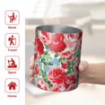 thumbnail image 5 of 12oz Coffee Tumblers Pioneer Flower Stainless Steel Vacuum Insulated Travel Tumbler Coffee Cups Mug with Lid and Straw with Cleaning Brush for Cold & Hot Drinks, 5 of 5