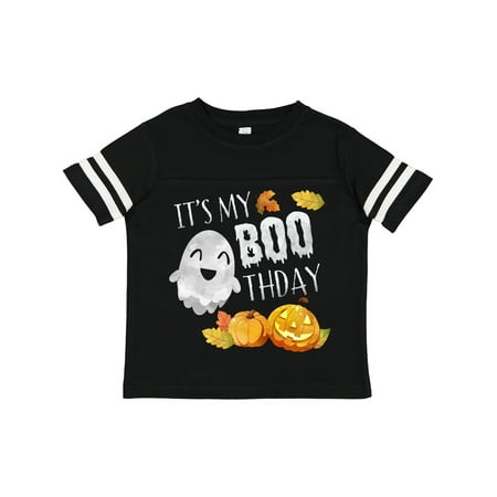

Inktastic It s My Boo-thday Cute Halloween Ghost and Pumpkins Gift Toddler Boy or Toddler Girl T-Shirt