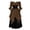 Coffee, variant on Renaissance Dress Women Peasant Medieval Bell Sleeve Gothic Flowy Maxi Dresses Off Shoulder Fairy Witch Wedding Dress Halloween Costume Purple S