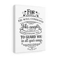 thumbnail image 4 of Scripture Walls Psalm 91:11 He Will Command Bible Verse Canvas Christian Wall Art Ready to Hang Unframed, 4 of 13