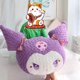 thumbnail image 5 of Kuromi-cojín de felpa púrpura para silla, almohada decorativa de estilo japonés para sofá, regalos de Navidad para niña, 5 of 5