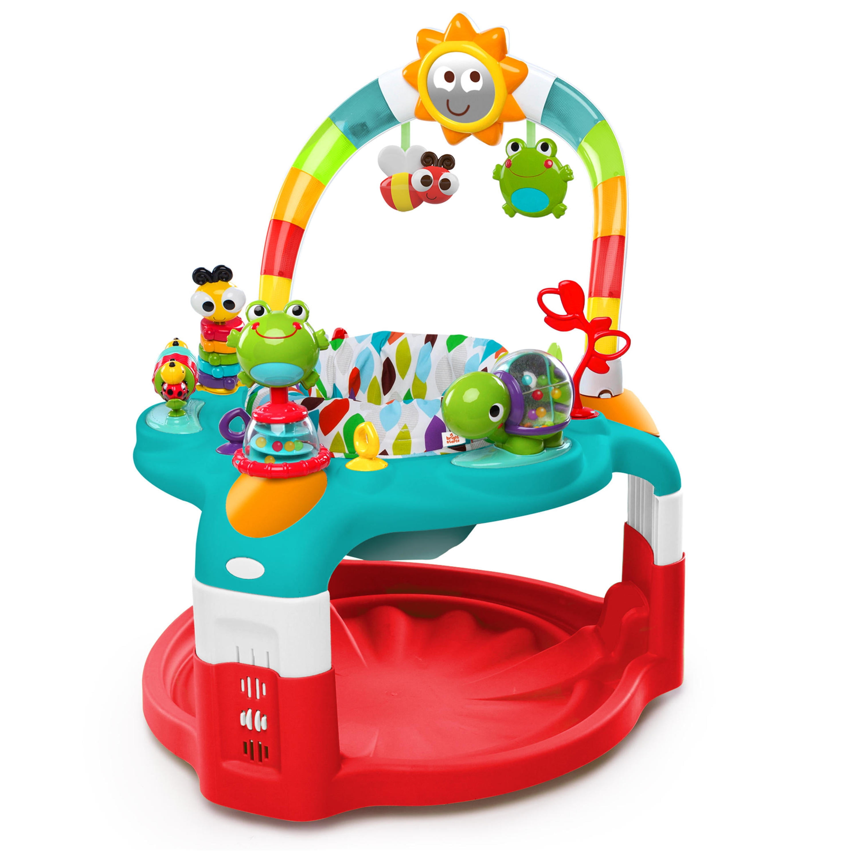 bright starts 2 in 1 silly sunburst activity gym & saucer