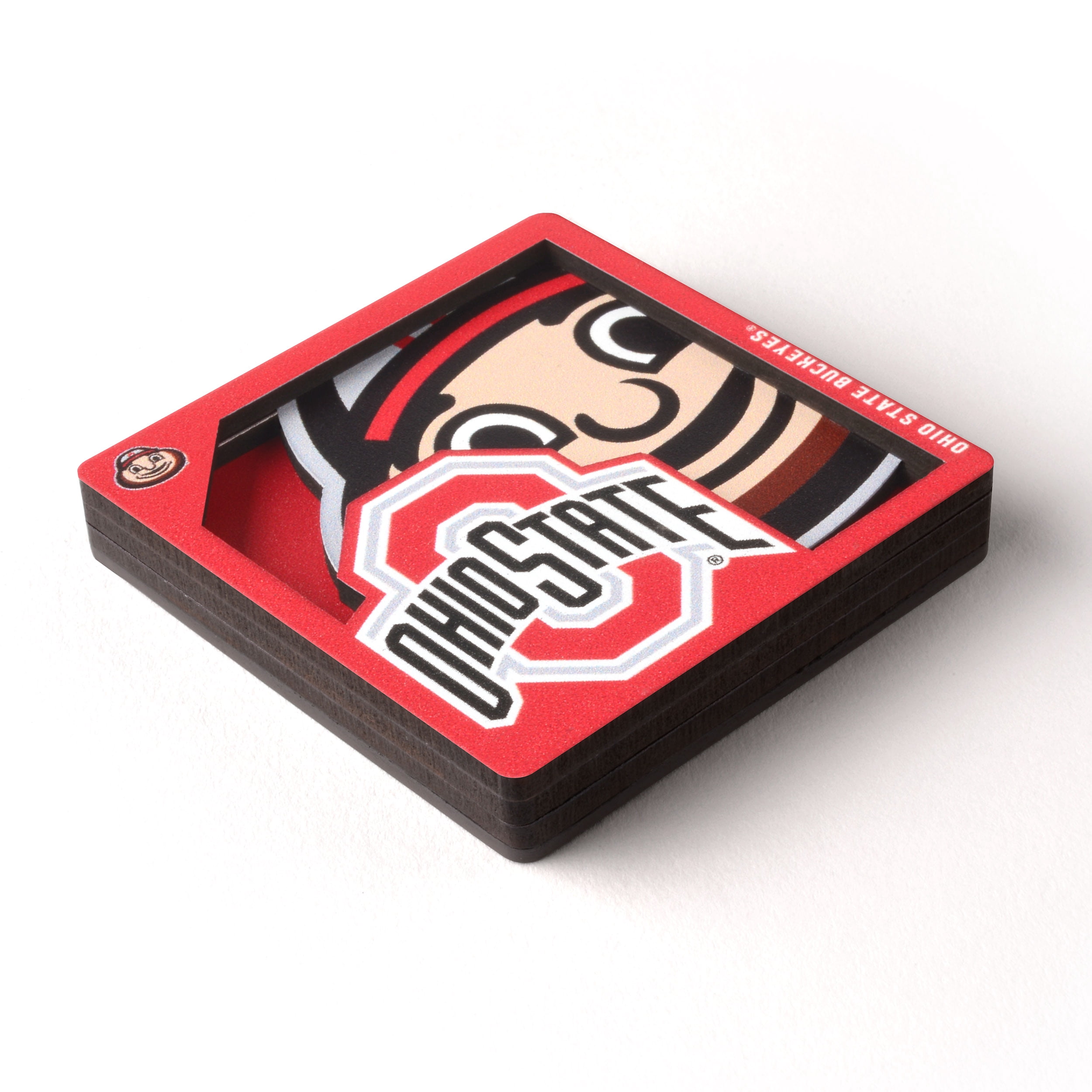 YouTheFan NCAA Ohio State Buckeyes 3D Logo Series Magnet