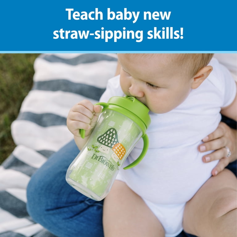 Dr. Brown's Milestones Insulated Sippy Cup with Straw Handles