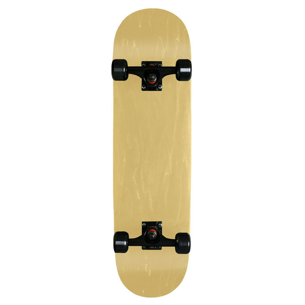 Blank Pro Complete Skateboard Natural 8 Black Trucks Black Wheels