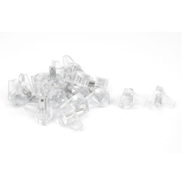 Uxcell 5mm Pin Plastic Shelf Support Pegs Studs Bookcase