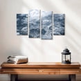 thumbnail image 2 of Elephant Stock Karokoram Mountains Wall Art - Horizontal Multi Panel Canvas - Living Room Wall Decor - Nature Multi Panel - Blue And White Decor - 24" x 14", 2 of 4