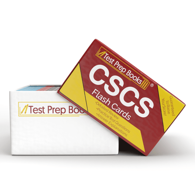 CSCS Exam Prep Flashcards: NSCA CSCS Test Prep Flash Card