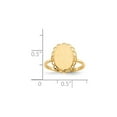 thumbnail image 5 of 14K Yellow Gold Ring Band Signet 11.5x9.0mm Open Back, Size 5, 5 of 5