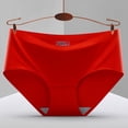 thumbnail image 1 of TrowBridge-bragas de seda satinada para mujer, ropa interior Sexy sin costuras, lencería de encaje para niñas dulces, calzoncillos transpirables acogedores para la salud, 1 of 4