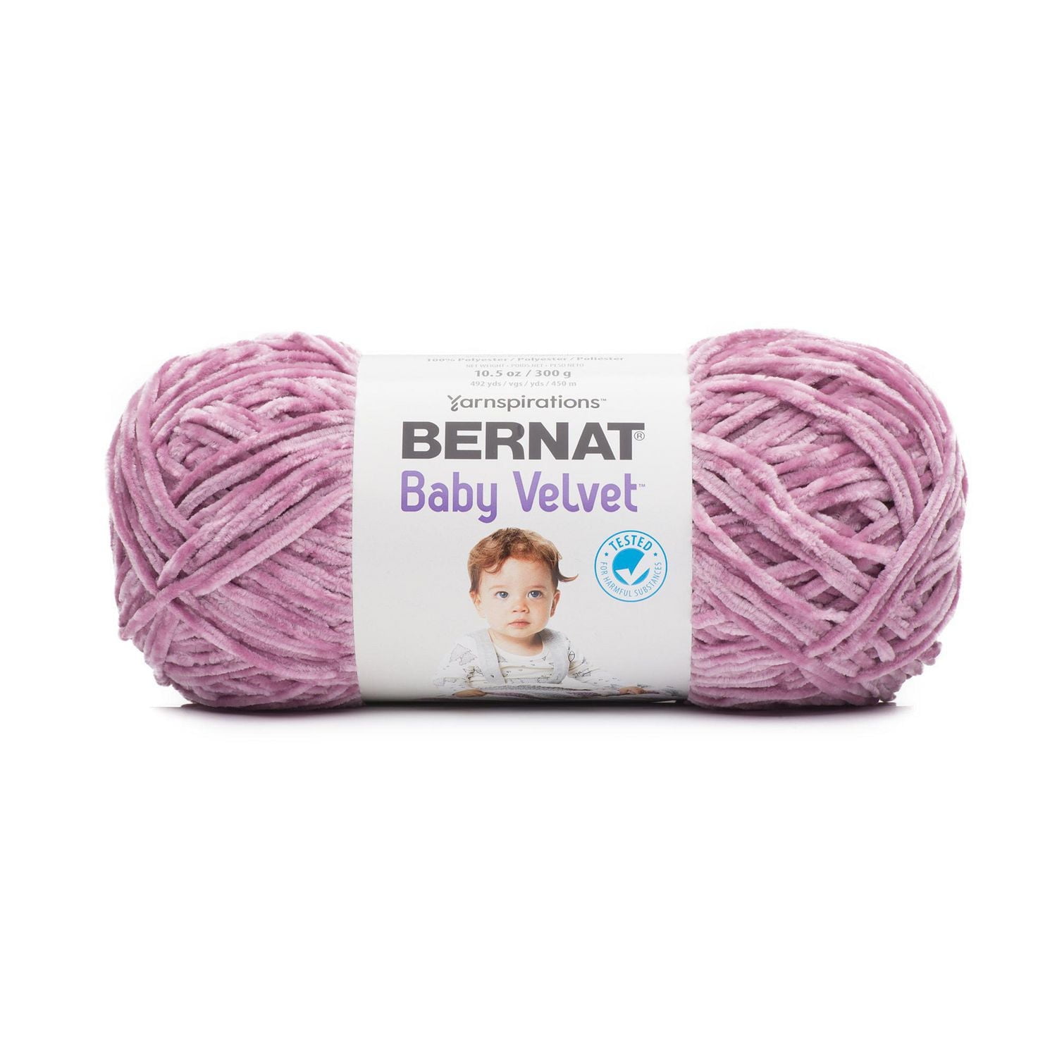 Bernat® Baby Velvet™ Yarn, Polyester #4 Medium, 10.5oz/300g