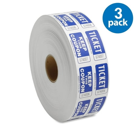 (3 Pack) Sparco Roll Tickets