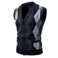 thumbnail image 1 of Man Knit Warm V-Neck Cardigan Waistcoat Coat, 1 of 8