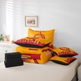 thumbnail image 5 of 7 Pcs Comforter Set King Size,Basketball Bed in a Bag with Flat Sheet and Fitted Sheet and Adults,Sports Bedding Set with Pillowcase and Sham,Miami, 5 of 5
