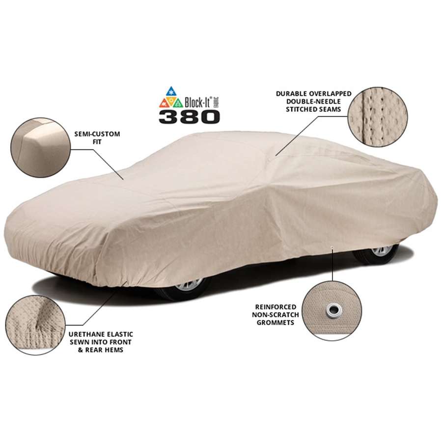 Covercraft C78005WC Block-It 380 Series Wolf Ready-Fit Car Cover (Taupe) 