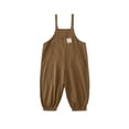 thumbnail image 3 of HIPYLO Baby Adjustable Strap Overalls Toddler Kids Fall Winter Long Bib Pants Girls Clothing with Front Pocket for Outdoor Play Pants for Girls, 3 of 8