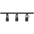 thumbnail image 4 of Pro Track Layna 3-Head LED Ceiling or Wall Track Light Fixture Kit Linear Bullet Spot Light Black Metal Modern Kitchen 44" Wide, 4 of 7