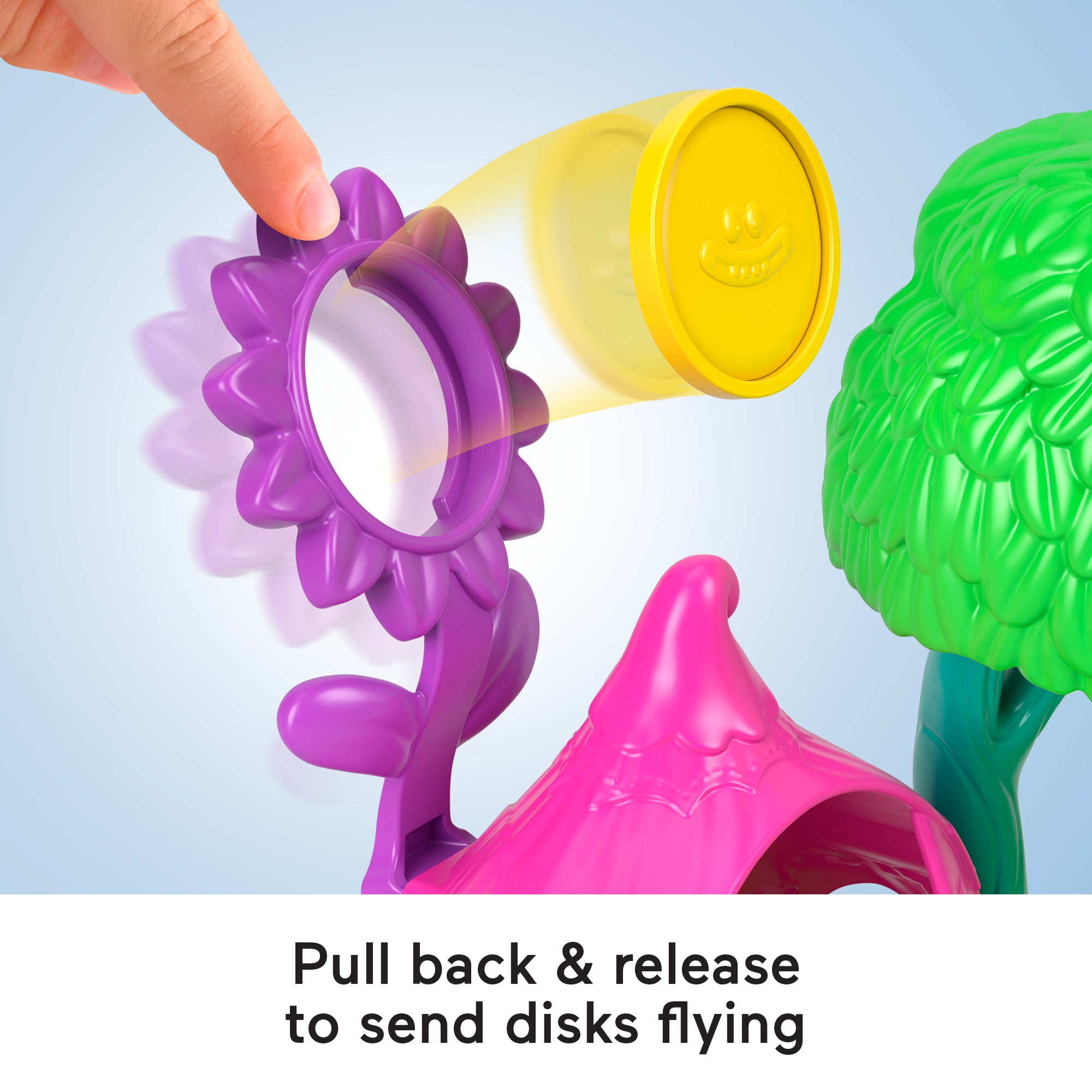 Imaginext DreamWorks Trolls Flower Fun Campsite Playset with Poppy Figure & 4 Play Pieces