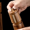thumbnail image 3 of Chendee Wooden Salt Pepper Grinder Set Manual Spice Mill Adjustable W/Tray Coarseness,S Sign, 3 of 9