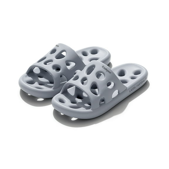 Exohymn Bath slippers, Bath Slippers with Drainage Holes, Quick-Drying Non-Slip Slippers Dormitory Home Bathroom Slippers Unisex